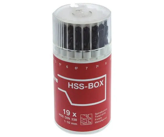 63-7673-95 RS Pro 19 piece HSS-R Twist Drill Set 1mm to 10mm 673-4709