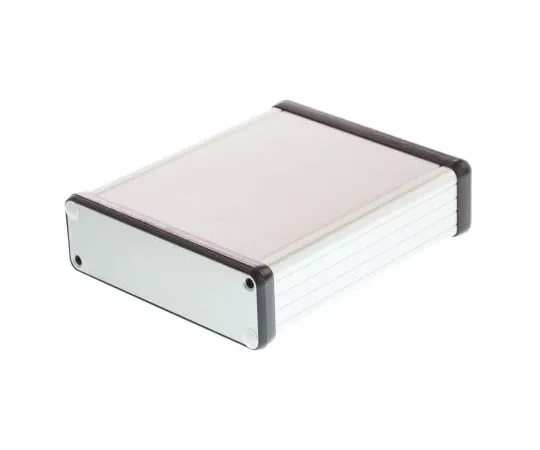 63-7636-44 Hammond, Extruded Aluminium, Handheld Enclosure, IP54 ,120 mm x 30.5 mm x 103 mm 1455L1201