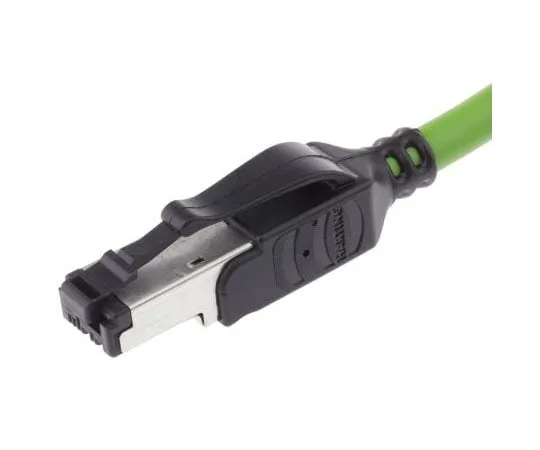 63-7645-91 HARTING Green PVC Cat5 Cable U/FTP, 1.5m Male RJ45/Male RJ45 9457711123