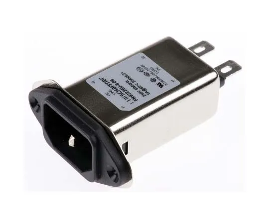 63-7730-63 Male IEC/EN 60939 IEC Filter Panel Mount,Faston,Rated At 6A,250 V ac Operating Frequency 0 → 400Hz FN9222EU-6-06