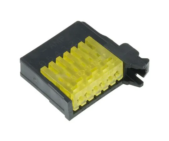 63-7635-84 TE Connectivity RITS Connector Plug 6 Way Straight Cable Mount 2mm Pitch Yellow 1473562-6