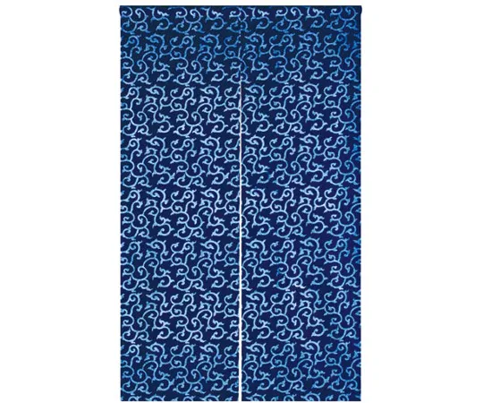 63-7216-48 indigo dyed lotus flower arabesque NID3117-BI 2791700
