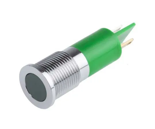 63-7718-06 RS PRO Green Indicator, 6 → 36 V dc, 14mm Mounting Hole Size, Solder Tab Termination, IP67 703-9049