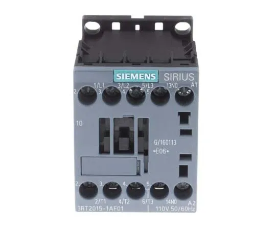 63-7721-21 Siemens 3 Pole Contactor, 7 A, 110 V ac Coil, SIRIUS Innovation, 3NO, 3 kW 3RT2015-1AF01