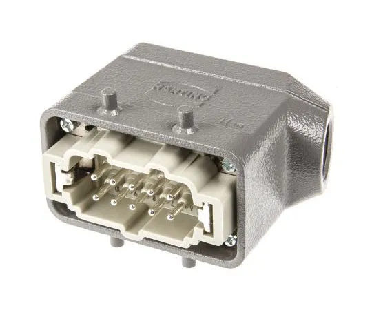 63-7584-16 Han E Series 10 Way Male 16A Connector Kit, includes Hood, Insert 09330102601+19300101520