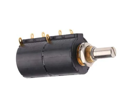 63-7701-61 Bourns 2 Gang 10 Turn Rotary Wirewound Potentiometer with a 6.35 mm Dia. Shaft, 5kΩ, ±3%, 2W, Linear 3549S-2AA-502/502A 3549S-2AA-502/502A