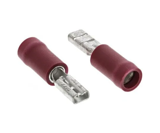 63-7695-54 JST FVDDF Series Red Insulated Crimp Receptacle, 2.79 x 0.5mm, 0.25mm² to 1.65mm², 22AWG to 16AWG FVDDF1.25-110A-5(S)(LF)