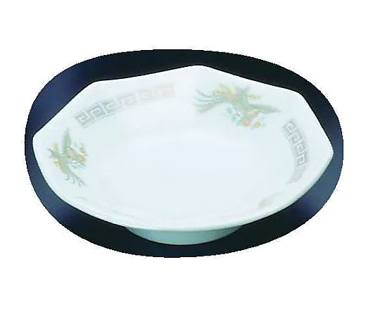 62-6847-47 Pottery "Kaminarimon Ho-o" (Phoenix of Kaminarimon) Hakkaku Takadai Plate 6.5 K-13