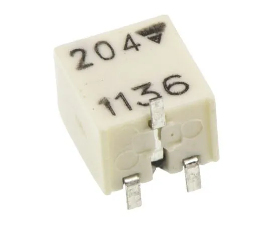 63-7580-76 200kΩ SMD Trimmer Potentiometer 0.2W Top Adjust Vishay TSM4 Series TSM4YL204KB25