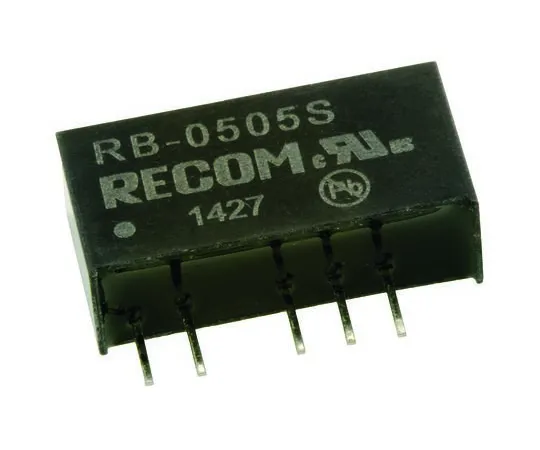 63-7672-23 Recom RB 1W Isolated DC-DC Converter Through Hole, Voltage in 4.5 → 5.5 V dc, Voltage out 5V dc RB-0505S