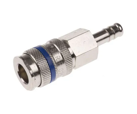 63-7662-82 RS PRO Pneumatic Quick Connect Coupling Steel 8mm Hose Barb 667-1926