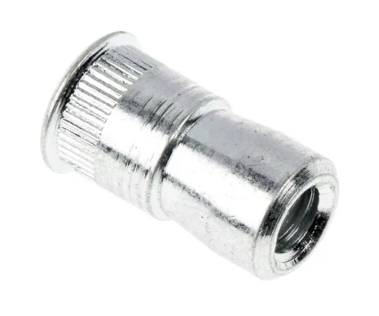 63-7645-78 POP Clear Passivated, Galvanised, M3 Steel Threaded Insert, 5.36mm Depth 9.4mm PHRNM3