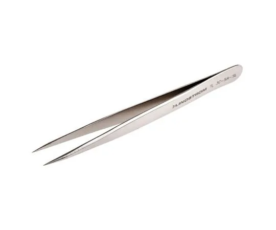 63-7570-55 Lindstrom 120 mm, Anti-Magnetic Stainless Steel, Fine; Rounded, ESD Anti-Acid Tweezers TL SM110-SA