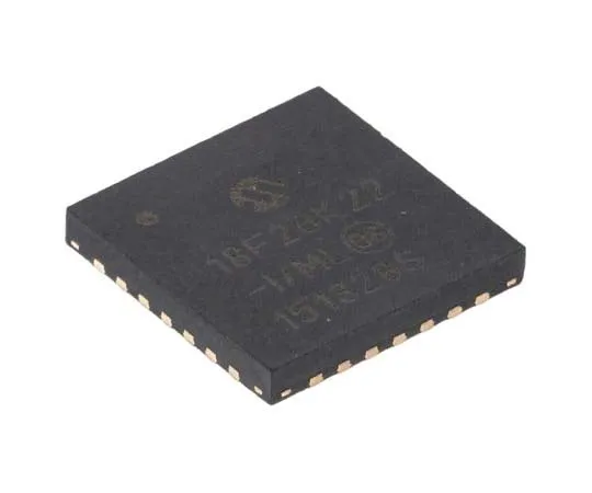 63-7747-35　Microchip, 8bit PIC Microcontroller, 64MHz, 64 kB Flash, 28-Pin QFN　PIC18F26K22-I/ML