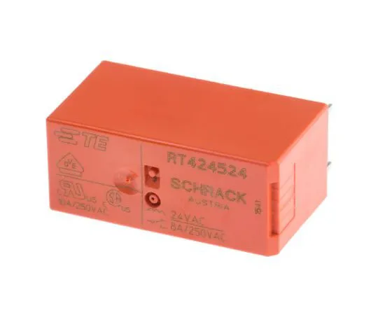 63-7679-56 TE ConnectivityRT2 DPDT Non-Latching Relay PCB Mount, 24V Coil, 8A RT424524
