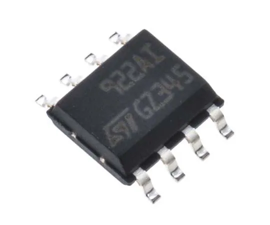 63-7745-95 TS922AIDT STMicroelectronics, Audio, Op Amp, RRIO, 4MHz, 3 → 9 V, 8-Pin SOIC TS922AIDT
