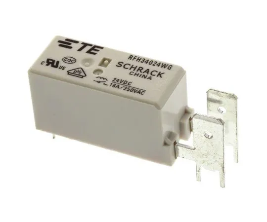 63-7601-23 TE ConnectivityRF SPNO Non-Latching Relay PCB Mount, 24V dc Coil, 16A RFH34024WG