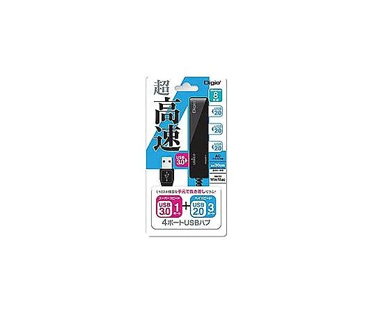 67-7766-20 4 port USB hub USB3.0 (1 port) +USB2.0 (3 port) Black UH-3014BK