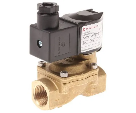 63-7613-37 Buschjost Solenoid Valve 8240200.9101.23050, 2 port , NC, 230 V ac, 1/2in 8240200.9101.23050