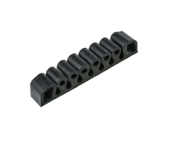 63-7554-58 RS PRO Black Self Adhesive Cable Retainer, 7 Apertures, 25 x 150mm 454-7711