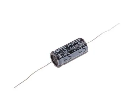 63-7728-40　RS PRO 470μF 50V dc Aluminium Electrolytic Capacitor, Through Hole 13 (Dia.) x 26mm +105°C 13mm 26mm　170-1130