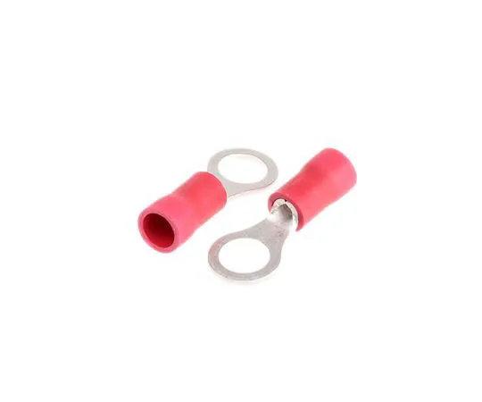 63-7695-90 JST FV Series Insulated Crimp Ring Terminal, M5 (#10) Stud Size, 0.25mm² to 1.65mm² Wire Size, Red FVWS1.25-5(LF)