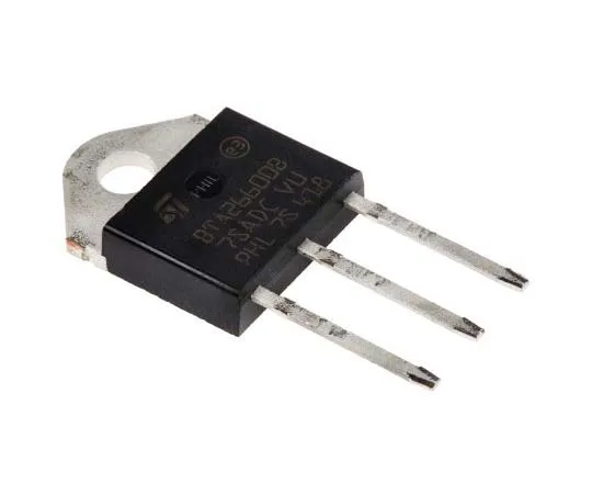 63-7744-61　BTA26-600BRG 25A, 600V, TRIAC, Gate Trigger 1.3V 100mA, 3-pin, Through Hole, TOP3 STMicroelectronics　BTA26-600BRG