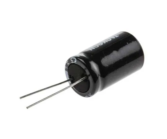 63-7737-99　RS PRO 470μF 100V dc Aluminium Electrolytic Capacitor, Through Hole 16 (Dia.) x 26mm +105°C 16mm 7.5mm 26mm　170-1290