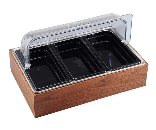 63-7158-34 EBM wooden frame salad station 5000340