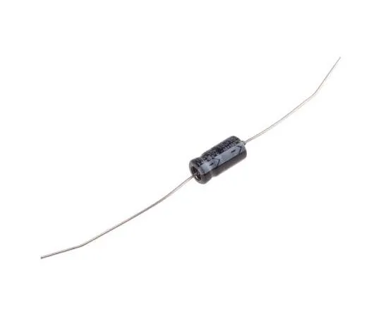 63-7727-83 RS PRO 10μF 35V dc Aluminium Electrolytic Capacitor, Through Hole 6 (Dia.) x 13mm +105°C 6mm 13mm 170-1079