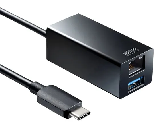 67-9330-93 USB Type-C Gigabit LAN Adapter with USB Hub USB-3TCH33BK