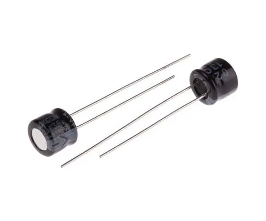 63-7721-09 RS PRO 22μF 35V dc Aluminium Electrolytic Capacitor, Through Hole 6 (Dia.) x 5mm +105°C 6mm 2.5mm 5mm 170-1020