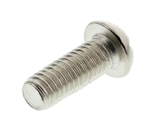 63-7574-48 RS Round Head Brass Slot Nickel Plated2BA, 1/2in31.4 482-9029