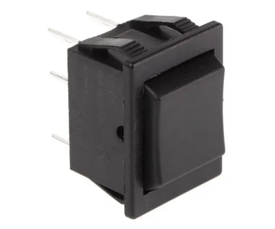 63-7615-38 Arcolectric Double Pole Double Throw (DPDT), (On)-Off-(On) Rocker Switch Panel Mount C1572ALAAA