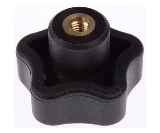 63-7550-77 Elesa Black Polymer Knob 69843, M5 x 12 69843
