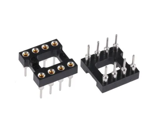 63-7677-10 TE Connectivity DIPLOMATE 800 2.54mm Pitch Vertical 8 Way, Through Hole Turned Pin Open Frame IC Dip Socket, 3A 2-1571586-2