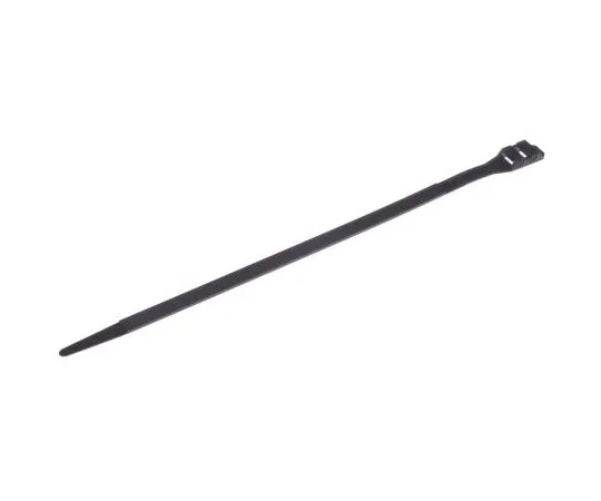 63-7659-12 RS PRO Black Nylon Double Locking Cable Tie Cable Tie, 300mm x 9 mm 666-4681