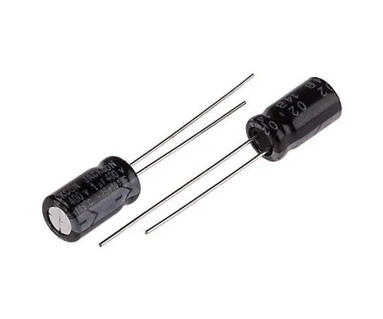 63-7738-22　RS PRO 1μF 400V dc Aluminium Electrolytic Capacitor, Through Hole 6 (Dia.) x 11mm +105°C 6mm 2.5mm 11mm　170-1311