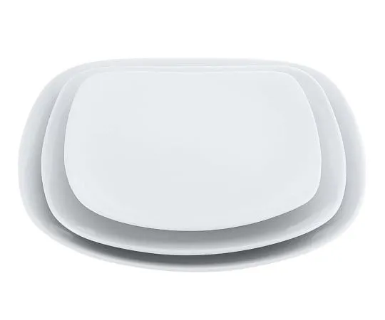 63-7195-02 Porcelain Chinese-Western Dishes White Red-Angle Plate 22 cm 8179610