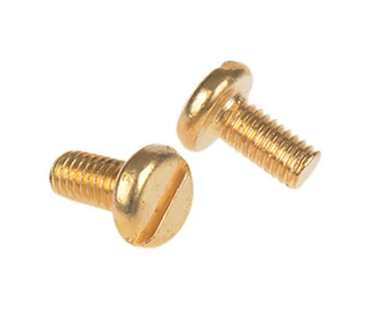 63-7575-46 RS, M3 Pan Head, 6mm Brass Slot0.5 483-1381