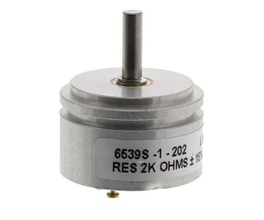 63-7701-72 Bourns 1 Gang Rotary Conductive Plastic Potentiometer with a 3.18 mm Dia. Shaft, 2kΩ, ±15%, 1W, Linear 6539S-1-202 6539S-1-202