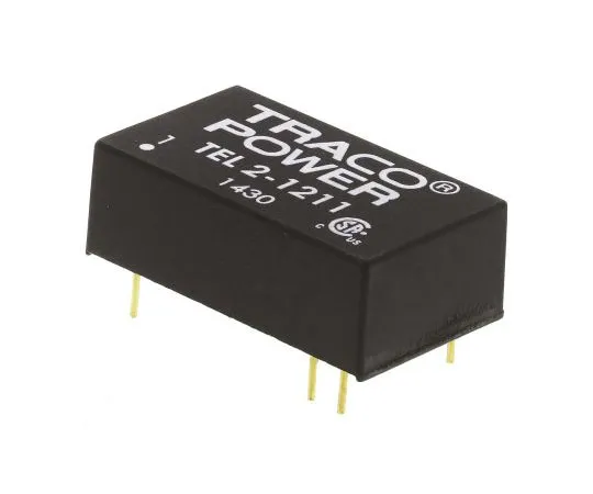 63-7599-72 TRACOPOWER TEL 2 2W Isolated DC-DC Converter Through Hole, Voltage in 9 → 18 V dc, Voltage out 5V dc TEL 2-1211