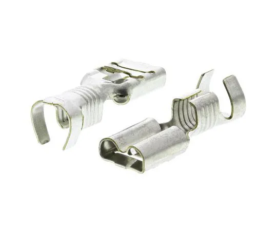 63-7678-13 TE Connectivity FASTIN-FASTON .250 Series Crimp Receptacle, 6.35 x 0.81mm, 4mm² to 6mm², 11AWG to 10AWG, Tin Plated 180384-2