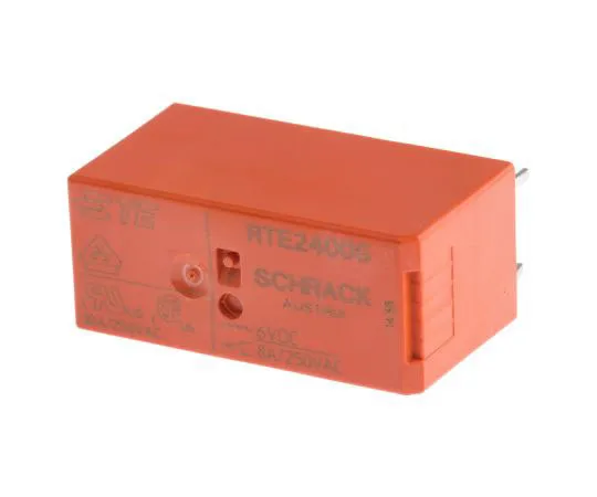 63-7679-84 TE ConnectivityRT2 DPDT Non-Latching Relay PCB Mount, 6V dc Coil, 8A RTE24006