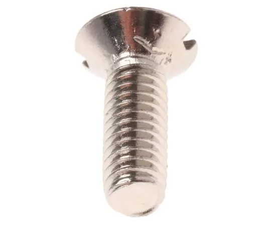 63-7574-64 RS, M4 Countersunk Head, 12mm Brass Slot Nickel Plated0.7 482-9287