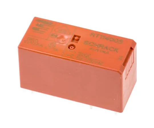 63-7678-94 TE ConnectivityRT1 SPDT Non-Latching Relay PCB Mount, 5V dc Coil, 12A RT114005