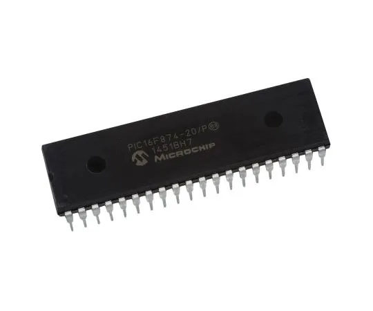 63-7563-42 Microchip PIC16F874-20/P, 8bit PIC Microcontroller, 20MHz, 128 x 8 words, 4K x 14 words Flash, 40-Pin PDIP PIC16F874-20/P