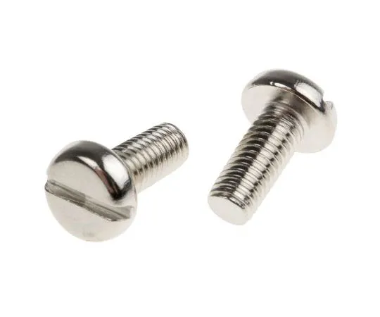 63-7574-27 RS Pro, M5 Pan Head, 12mm Brass Slot Nickel Plated0.8 482-8739