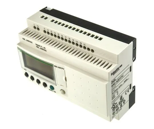 63-7565-47 Schneider Electric Zelio Logic Module, 120 V ac, 240 V ac Relay, 12 x Input, 8 x Output With Display SR2A201FU