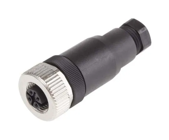 63-7726-43 Binder 713 Series M12 Cable Mount Connector, 4 contacts Plug 99-0430-314-04